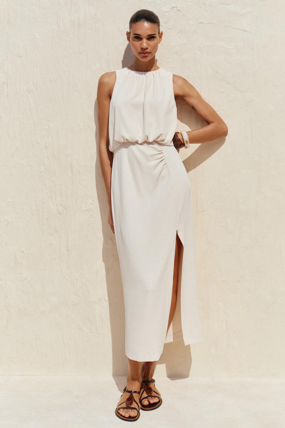 V-Neck Hardware One-Piece Swimsuit