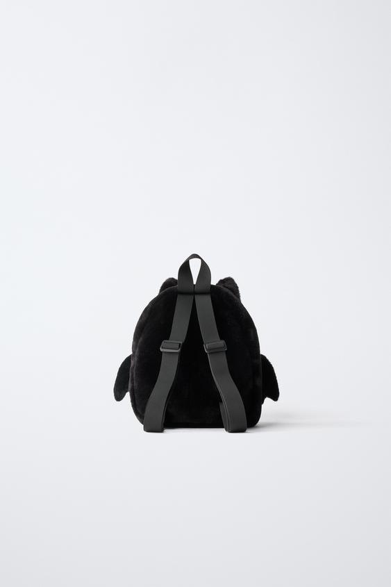 SAC À DOS CHAUVE-SOURIS EFFET FOURRURE - Bleu de Zara - Image 4