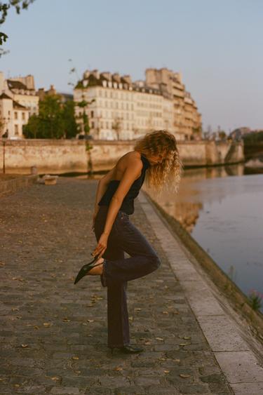 GILET SATINÉ - Noir de Zara - Image 2