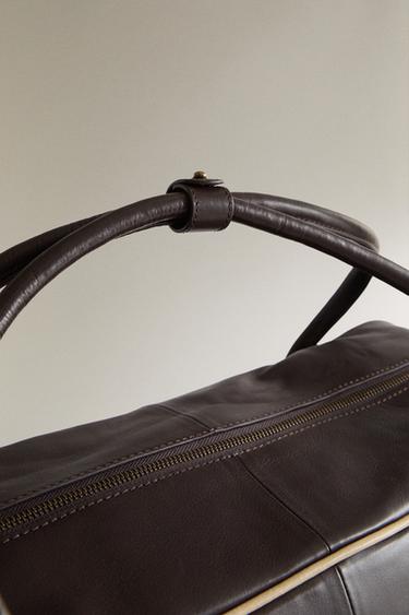 LEATHER GOLF BAG - Brown by Zara - Image 1