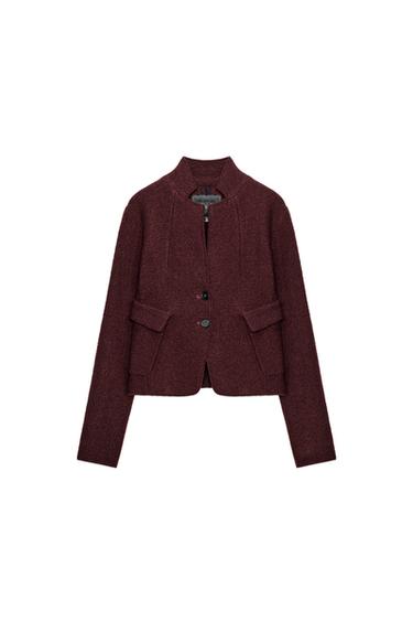 CHAQUETA BOUCLÉ ENTALLADA LANA ZW COLLECTION