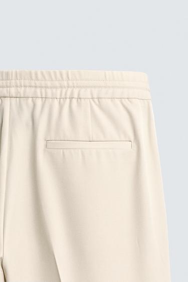 PANTALON TAILLE JOG CONFORT - Écru moyen de Zara - Image 9