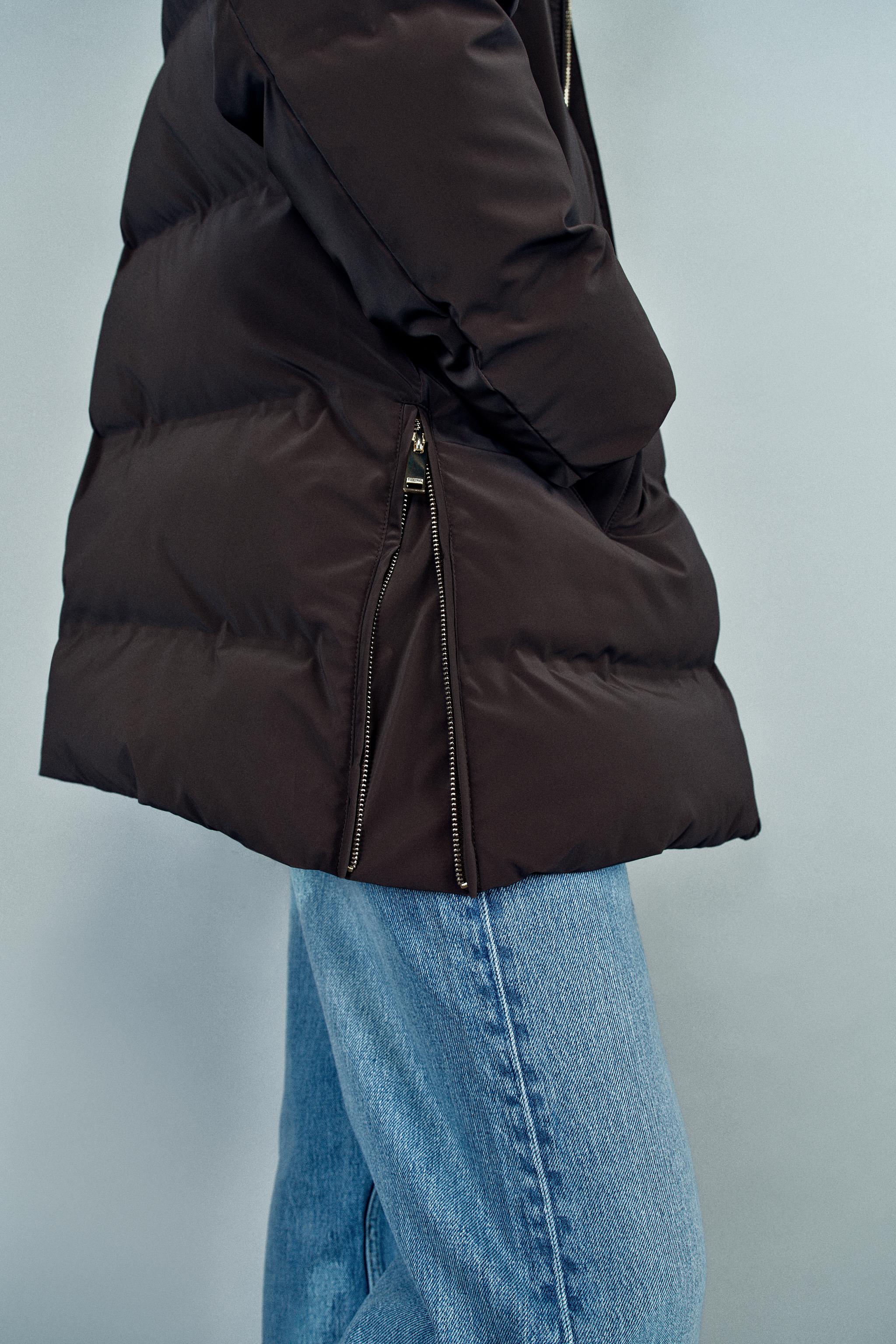 ANORAK EFFET GOMME À CAPUCHE WINDPROOF