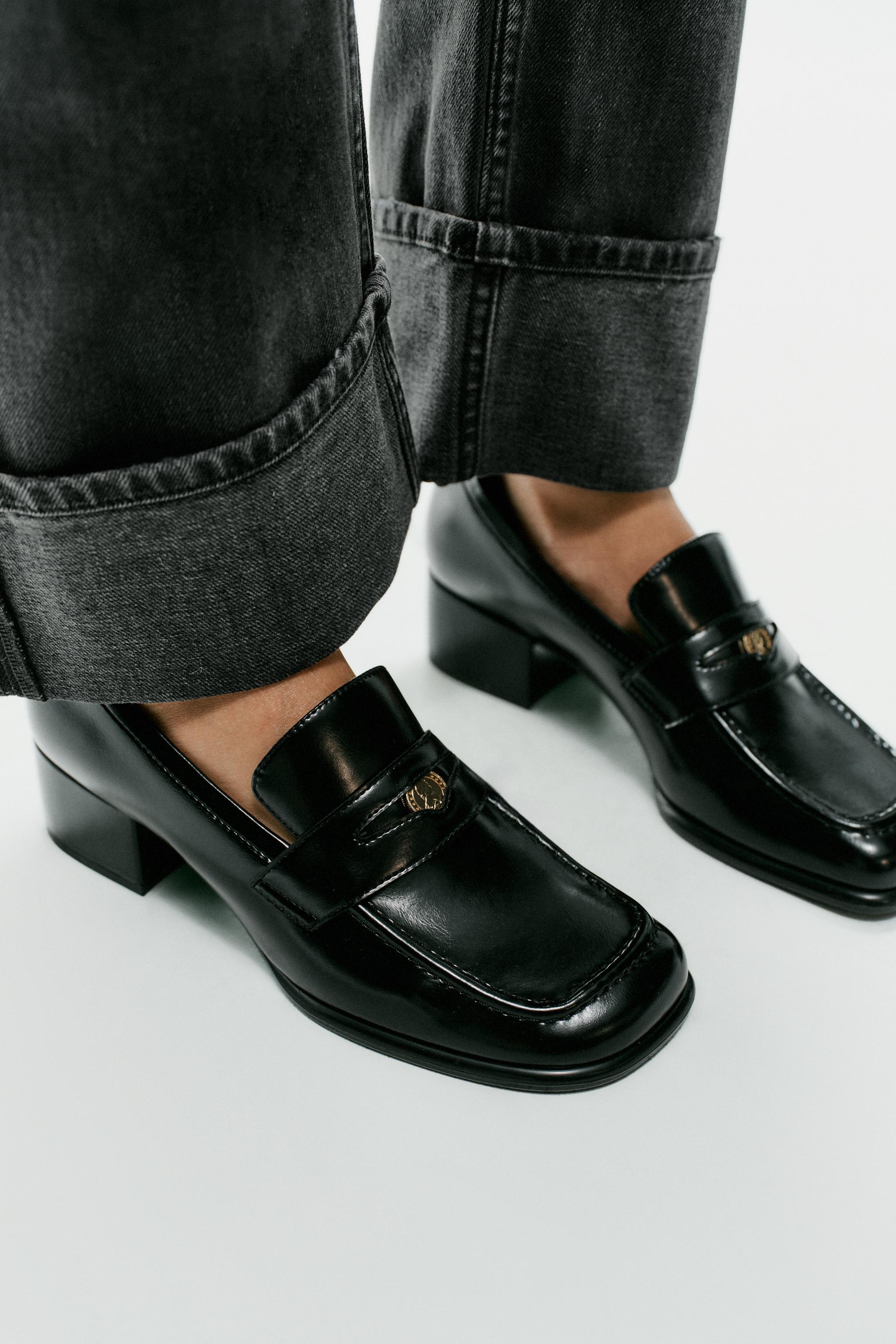 Женские туфли Zara HEELED LOAFERS — фото 2