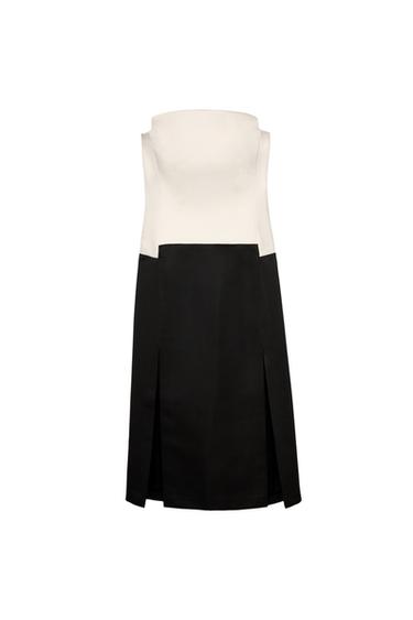 CONTRAST CORSETRY-INSPIRED DRESS - LIMITED EDITION