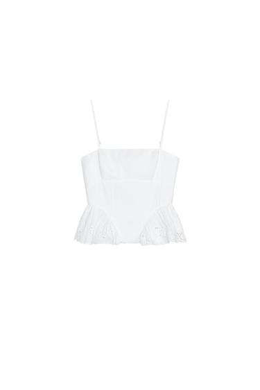 POPLIN CORSET TOP