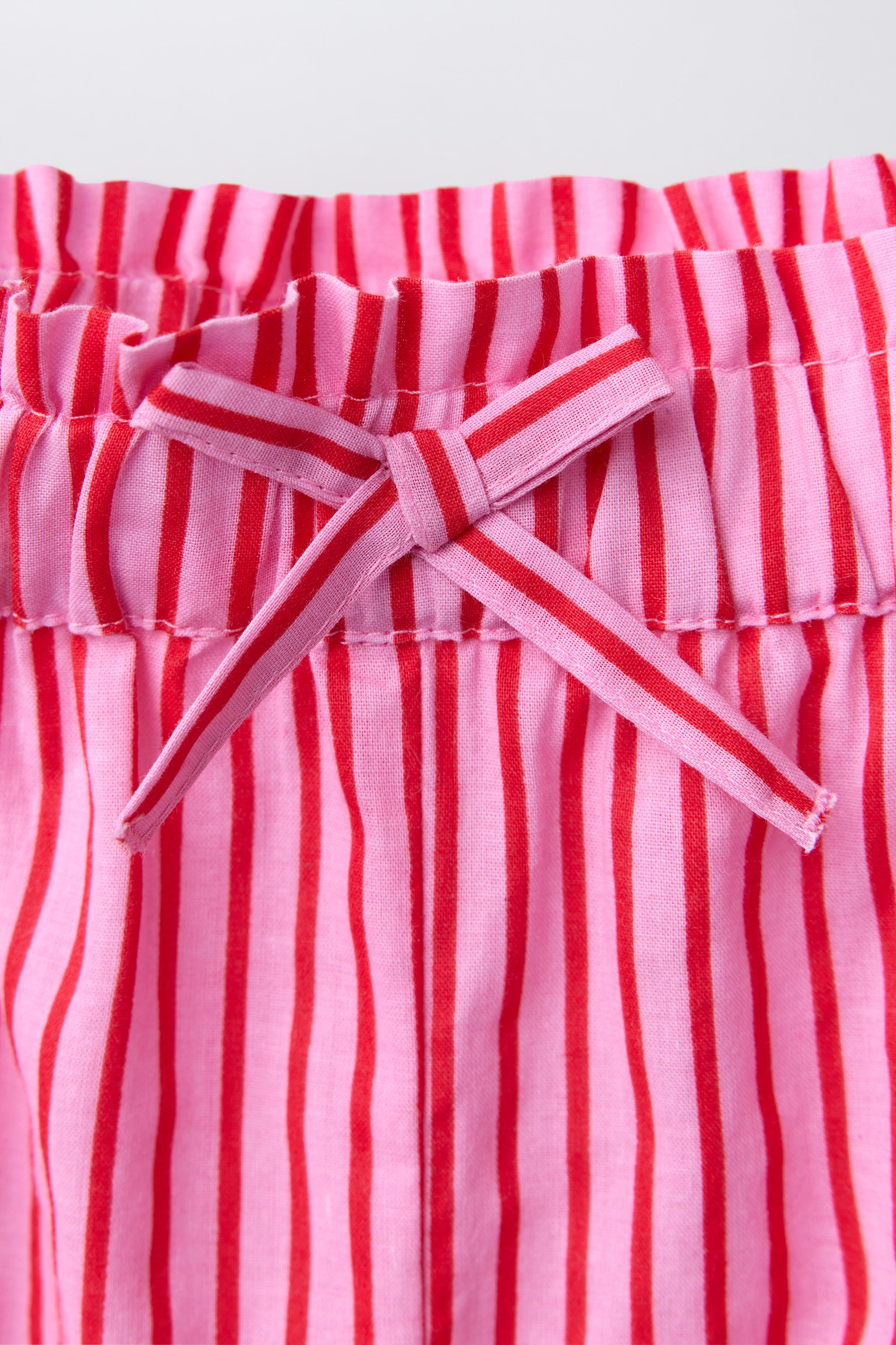 STRIPED EMBROIDERED PANTS SISSEL EDELBO X ZARA KIDS