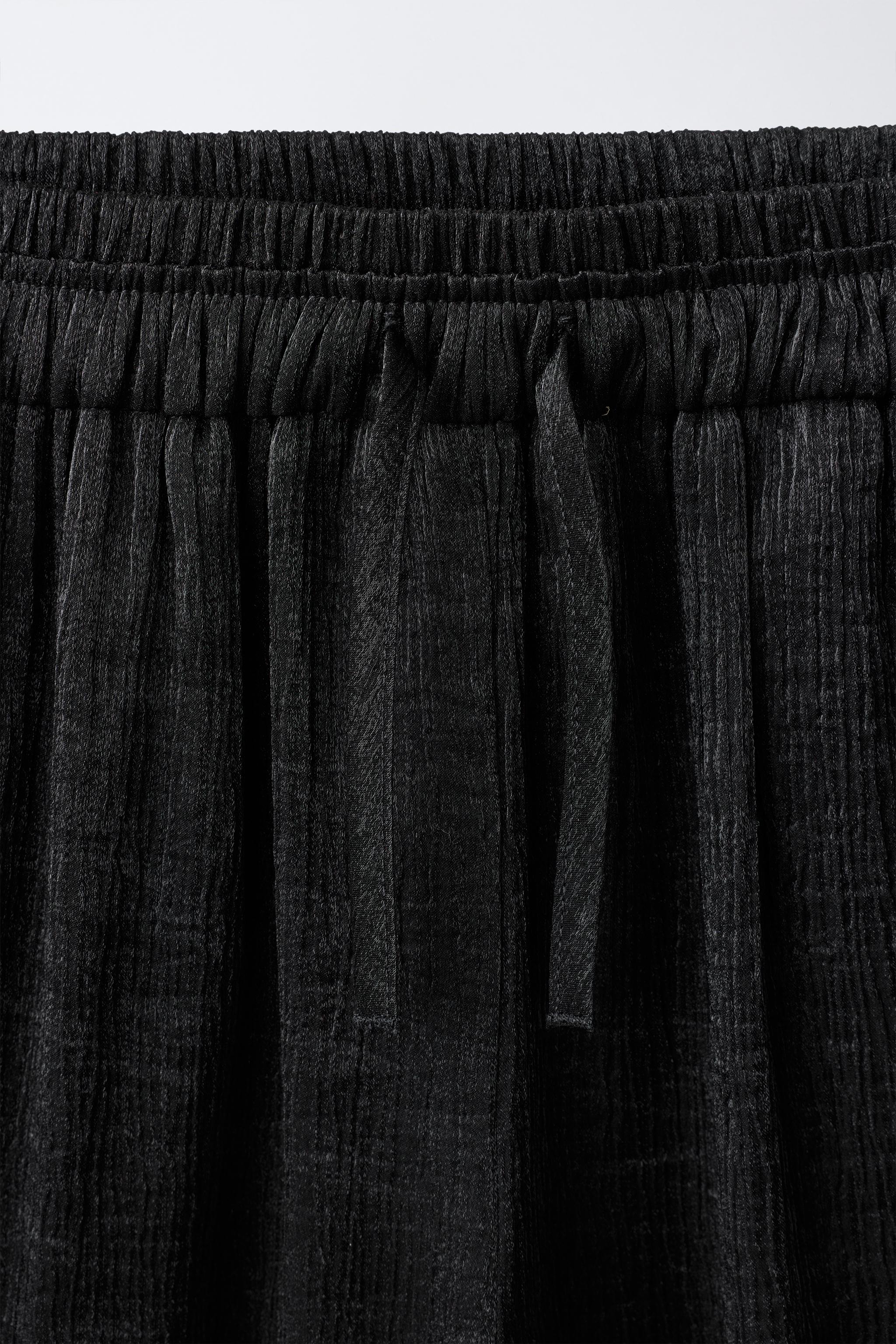PANTALON WIDE LEG TEXTURÉ