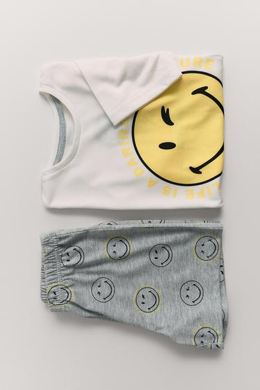 6-14 AÑOS/ PIJAMA SMILEYWORLD ® - Blanco de Zara