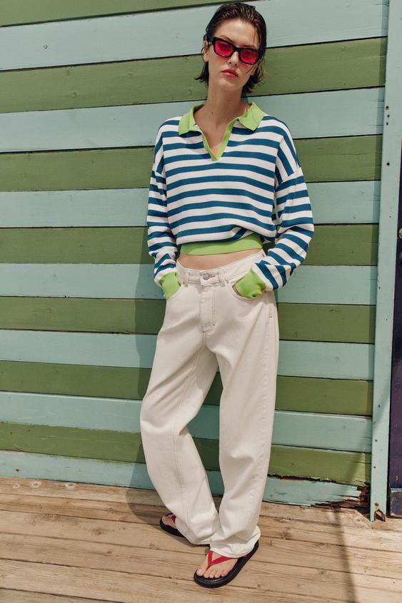 STRIPED KNIT POLO from Zara - $59.90