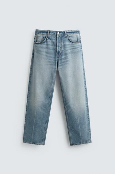 RELAXED FIT JEANS - Light blue by Zara