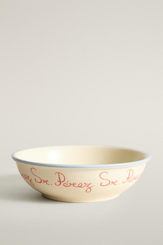 Zara KIDS CERAMIC MR. PÉREZ BOWL - Multicolored - Image 0