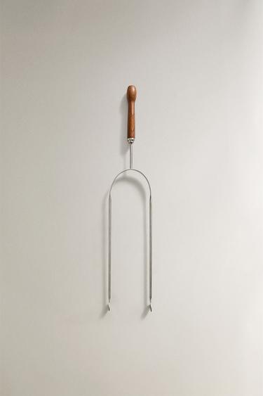 STEEL FIREPLACE TONGS - Silver by Zara