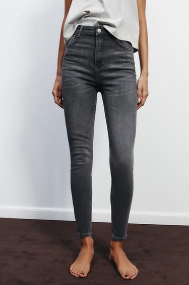 TRF SCULPT HIGH-WAIST JEANS - Anthracite grey by Zara - Image 1