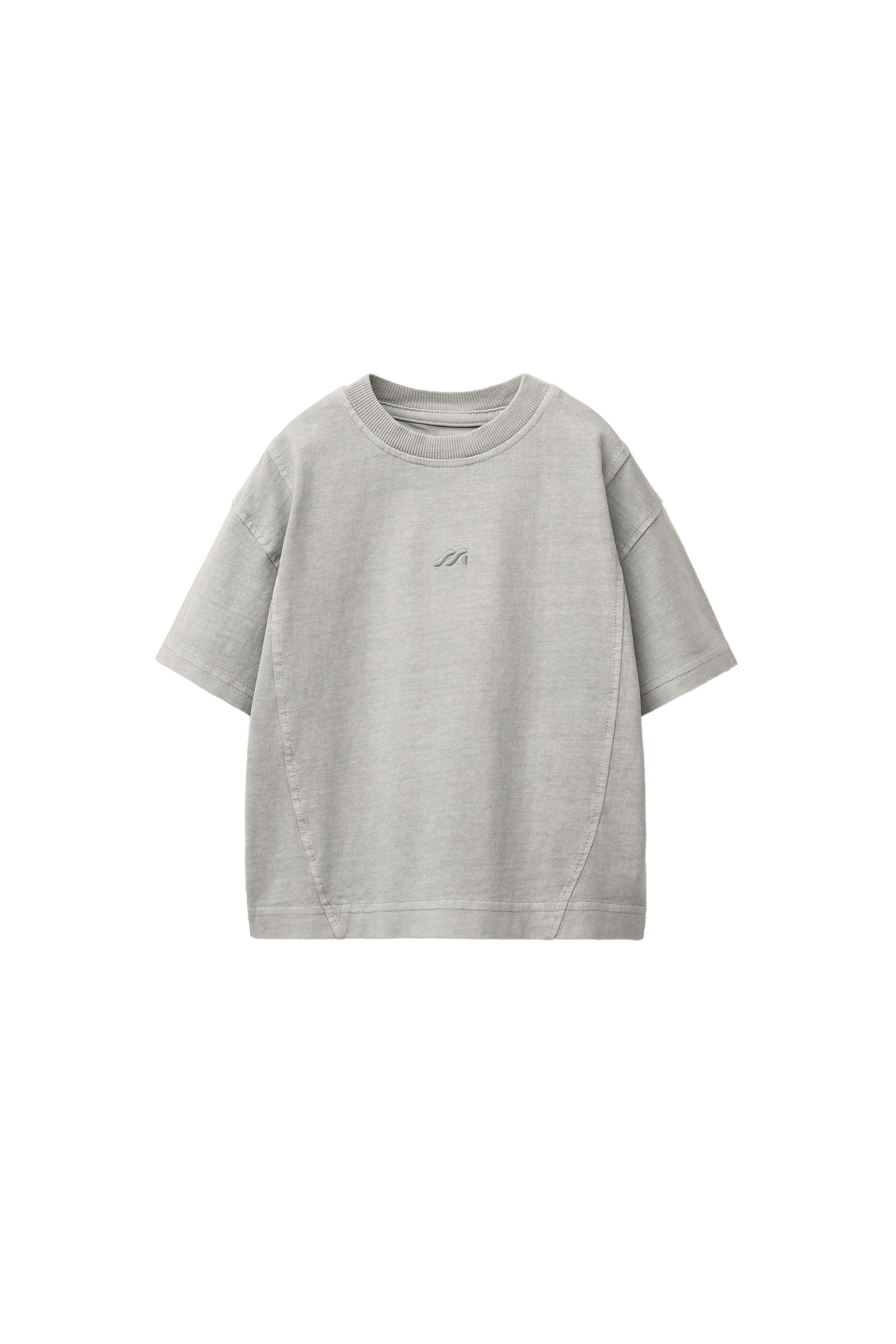 【ZARA】スプラッターナンバーTシャツ グレーマール0962/426/803 NUMBER SPLATTER T-SHIRT - Gray marl | ZARA United States