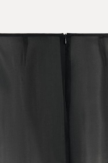 JUPE MIDI EN ORGANZA 50E ANNIVERSAIRE - Noir de Zara - Image 4
