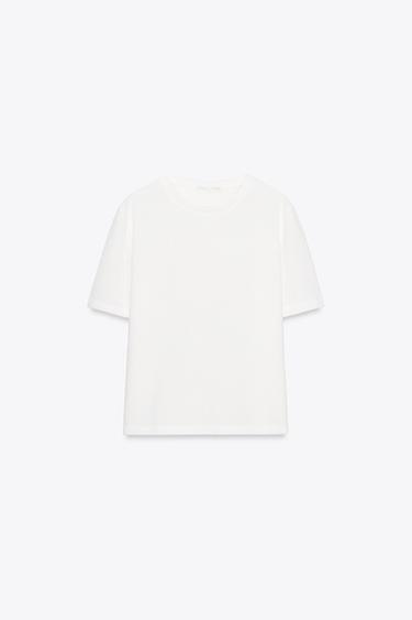 CUT-OUT KNIT TOP - Mid-ecru by Zara