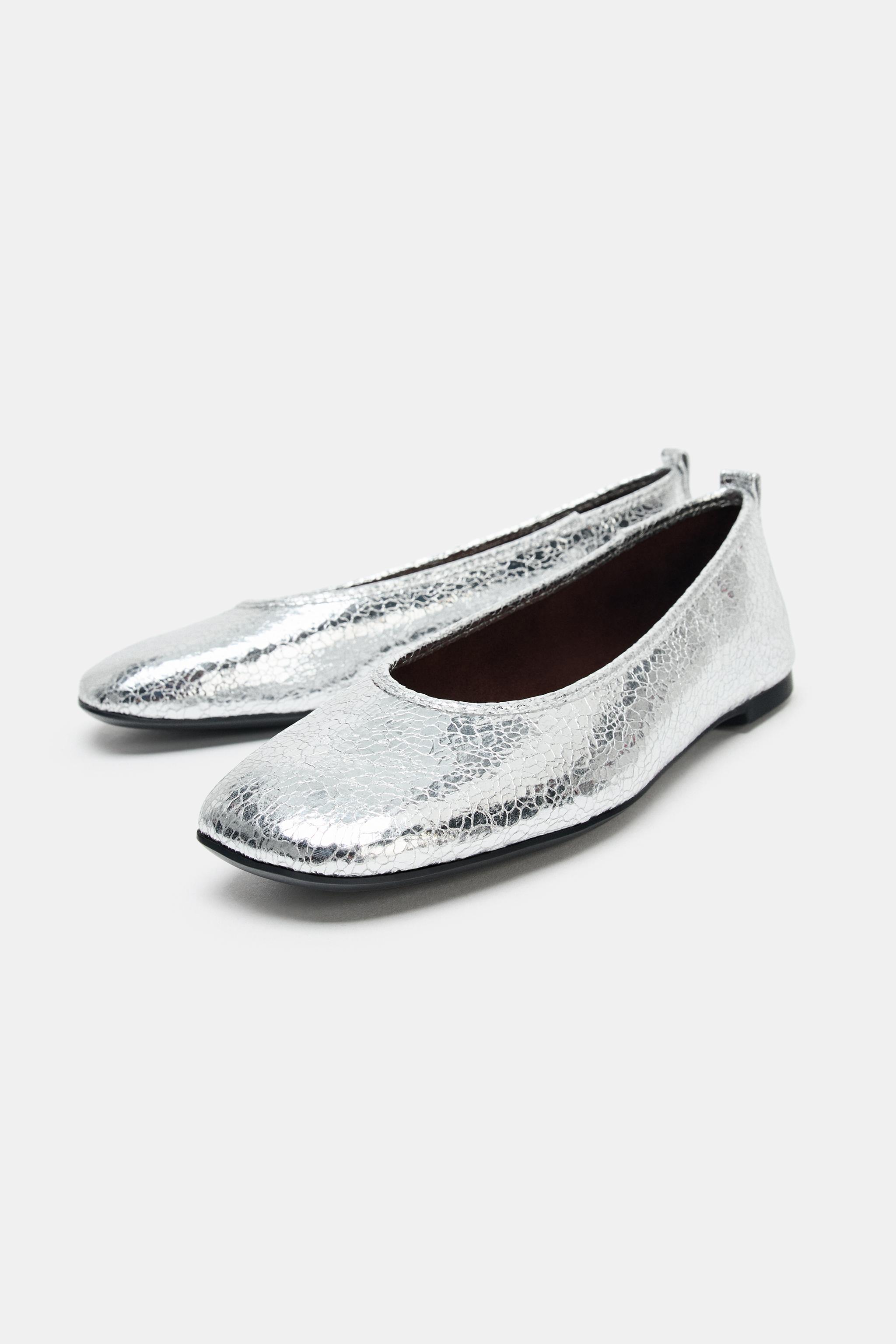 BALLERINES EFFET MÉTALLISÉ