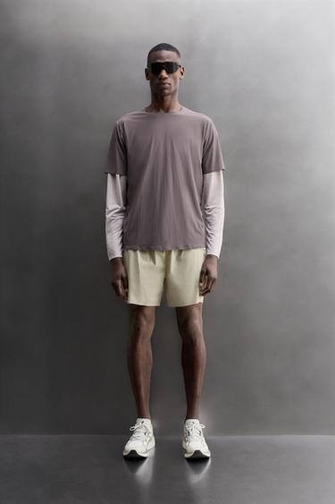 TECHNICAL TEXTURED T-SHIRT - Purple by Zara - Image 0
