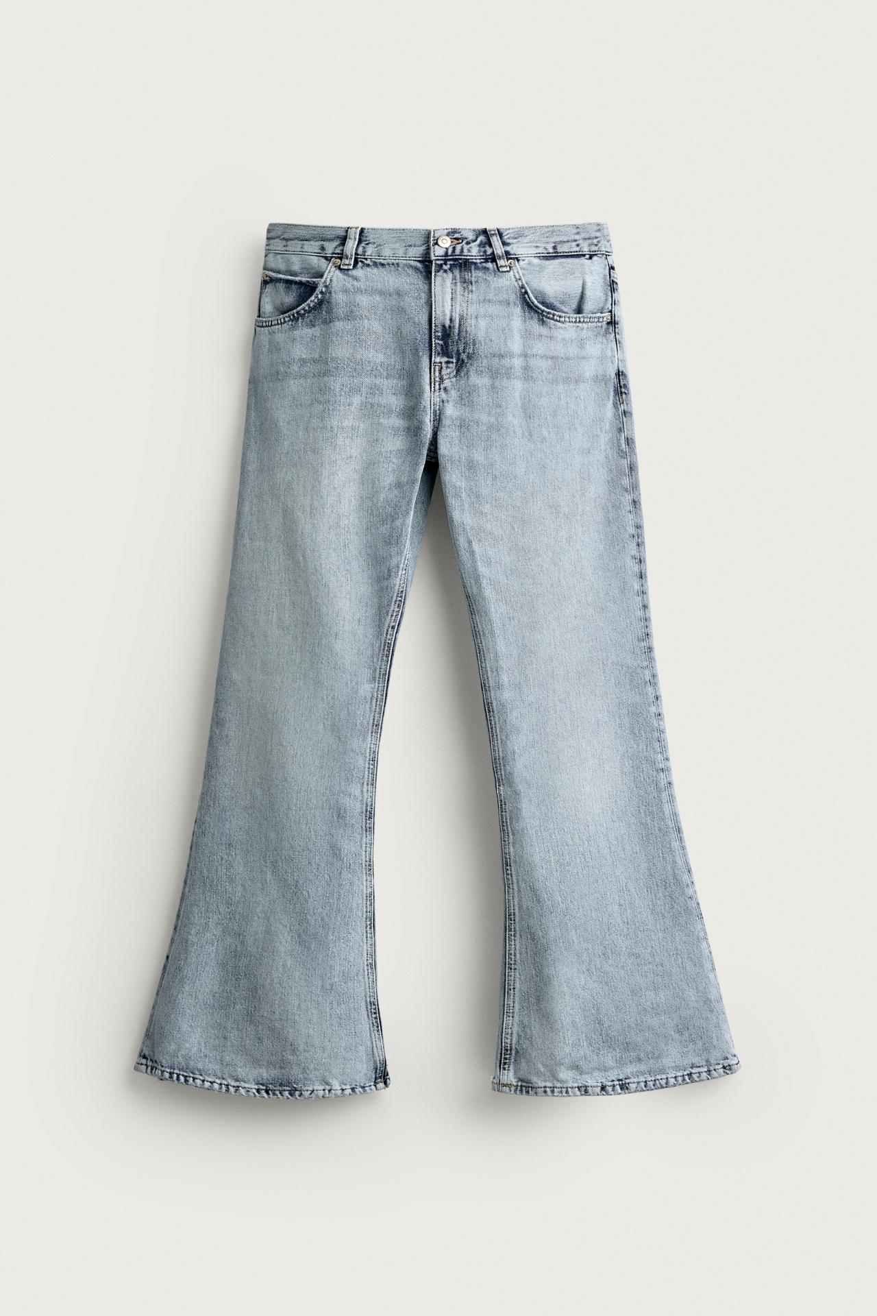 FLARE FIT JEANS — Light blue