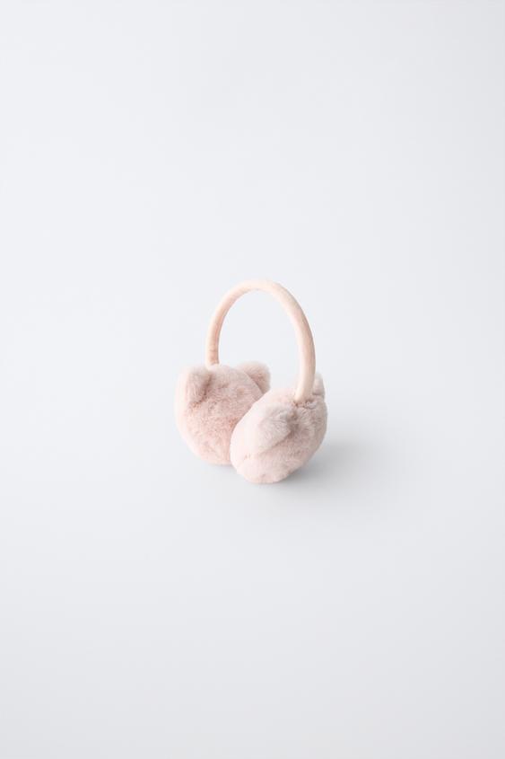 FAUX FUR KITTEN EARMUFFS - Pink by Zara - Image 0