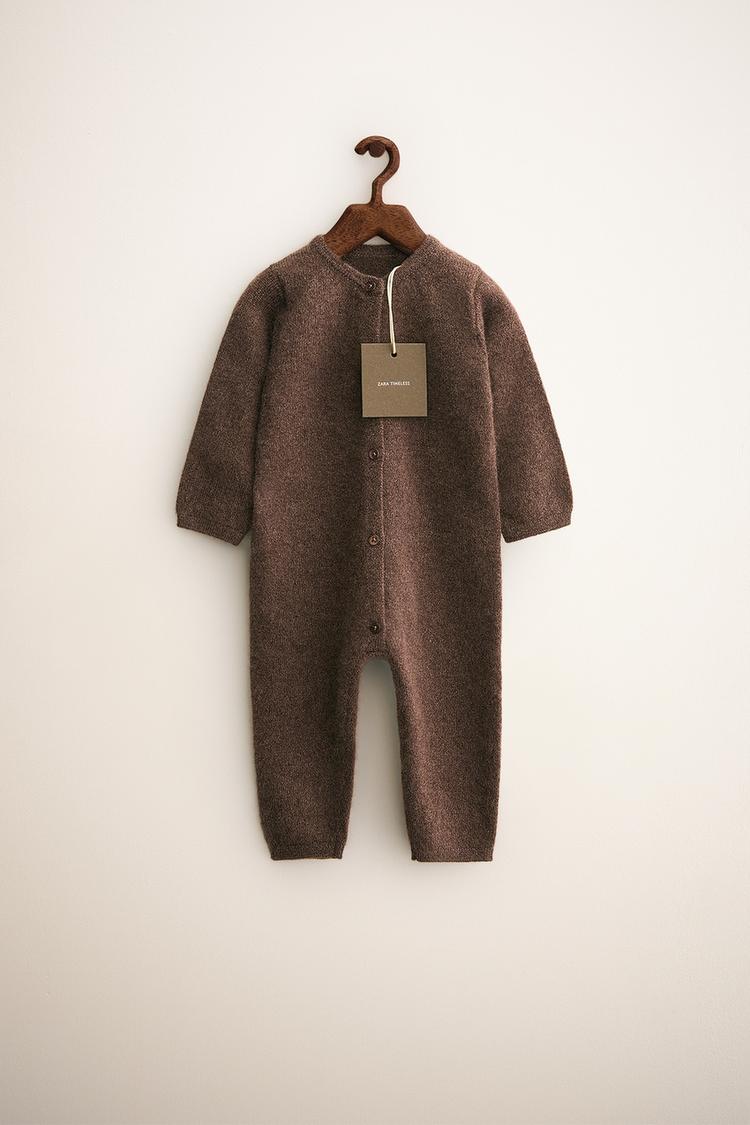 ZARA TIMELESS 100% CASHMERE LONG JUMPSUIT Brown ZARA Spain