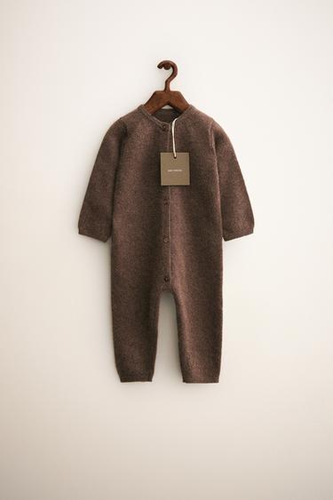 ZARA TIMELESS - 100% 캐시미어 롱 점프수트 - Zara 브라운