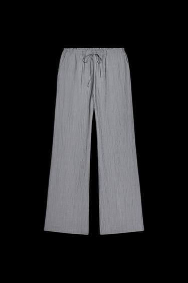 HOSE MIT STRUKTURMUSTER - Dunkelgrau von Zara - Bild 0