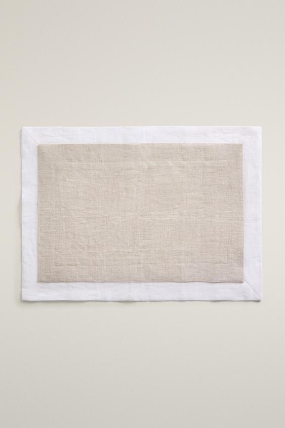 DOUBLE-LAYER PLACEMAT - Light beige by Zara - Image 0