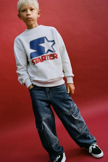 BEDRUCKTES STARTER®-SWEATSHIRT - Grau meliert von Zara
