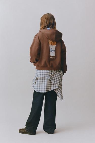 BONILLA A LA VISTA ® X ZARA 지퍼 스웨트셔츠 - Zara 브라운