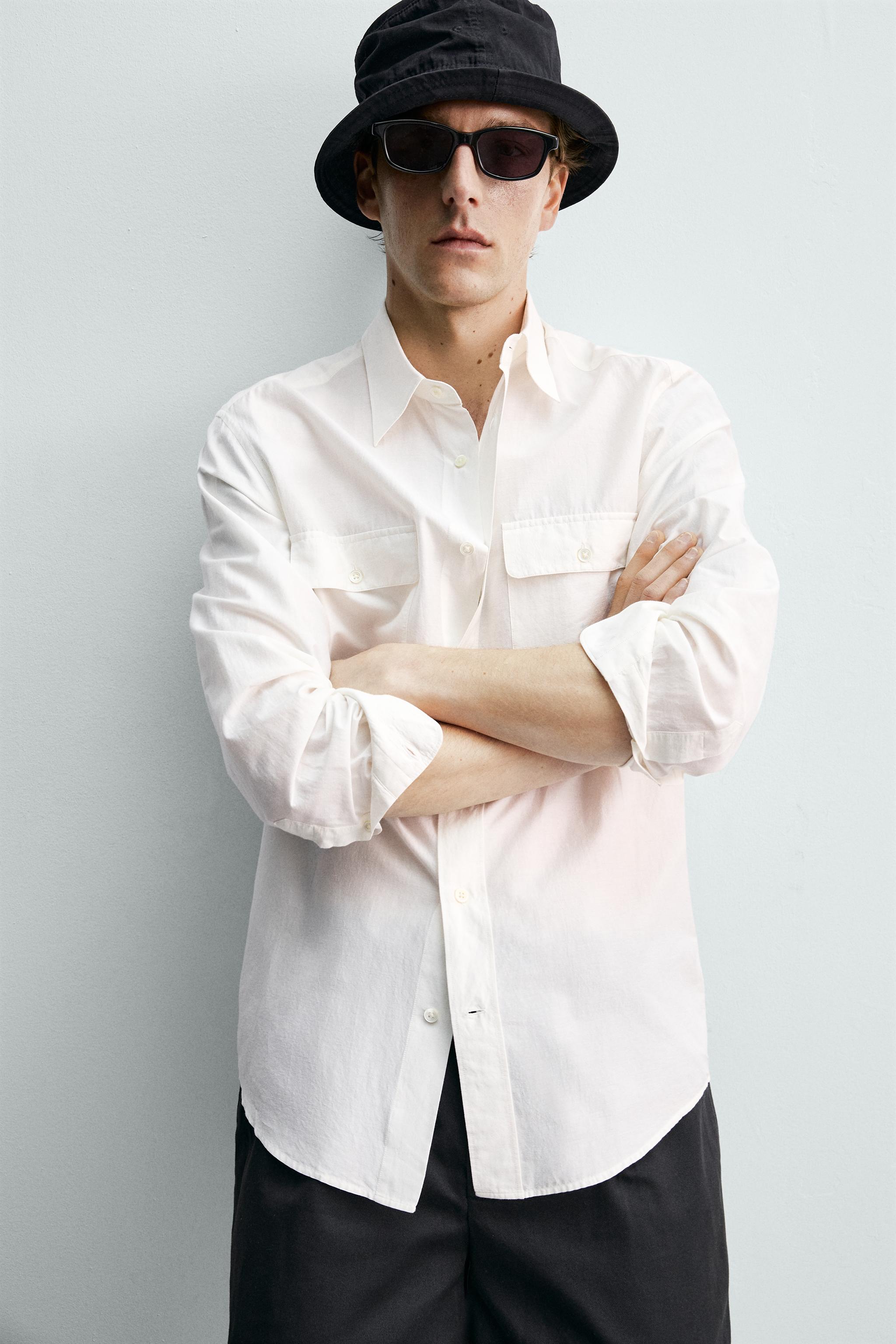 CHEMISE FLUIDE REGULAR FIT À POCHES AARON LEVINE X ZARA