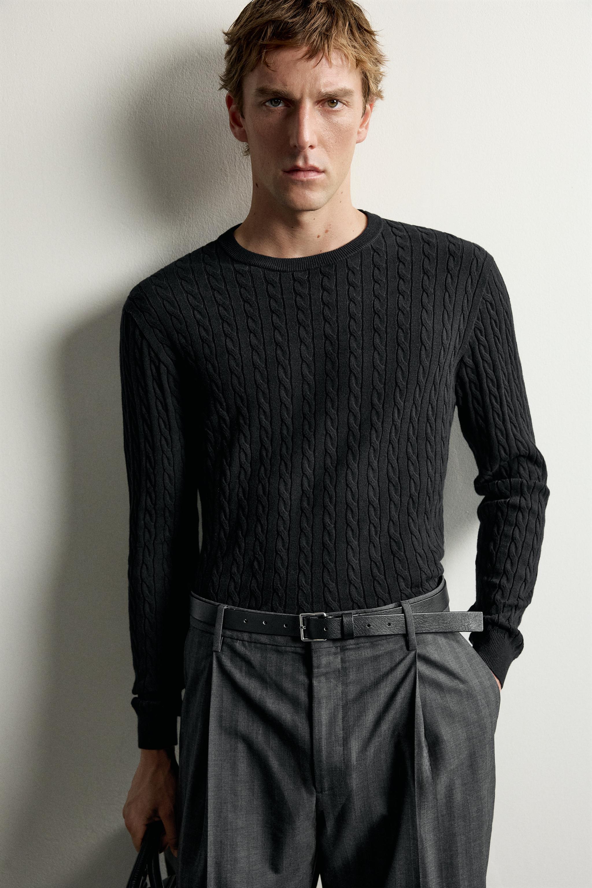 100% COTTON CABLE KNIT JUMPER