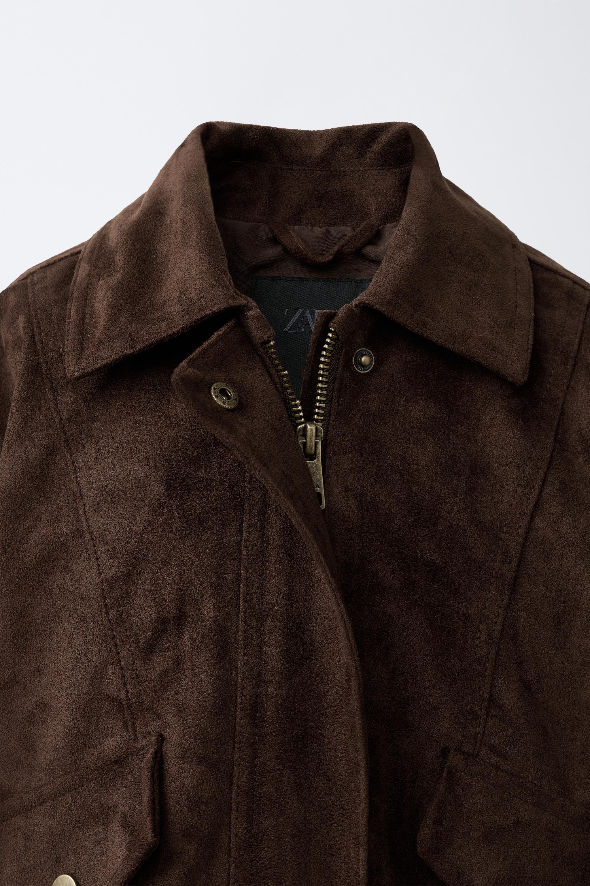 BLOUSON BOMBER EFFET DAIM