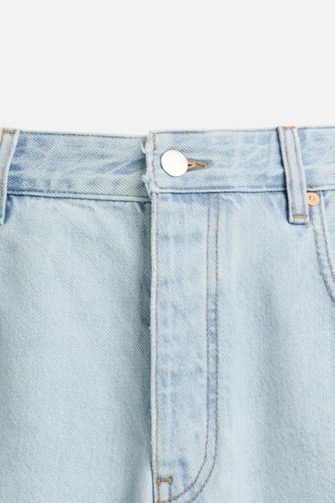 BAGGY FIT DENIM BERMUDA SHORTS - Light blue by Zara - Image 7