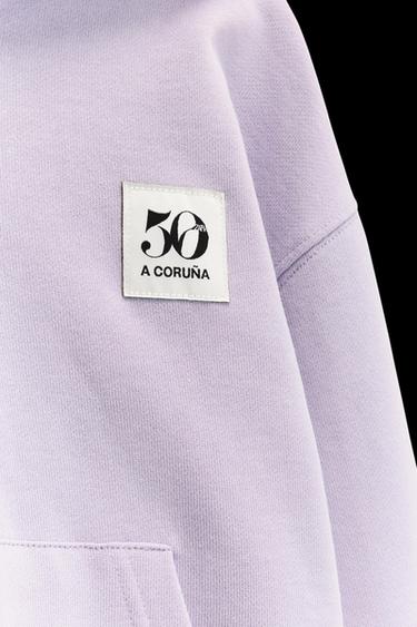 6-14 YEARS/ 50TH ANNIVERSARY LABEL ZIP-UP SWEATSHIRT - Lilac by Zara