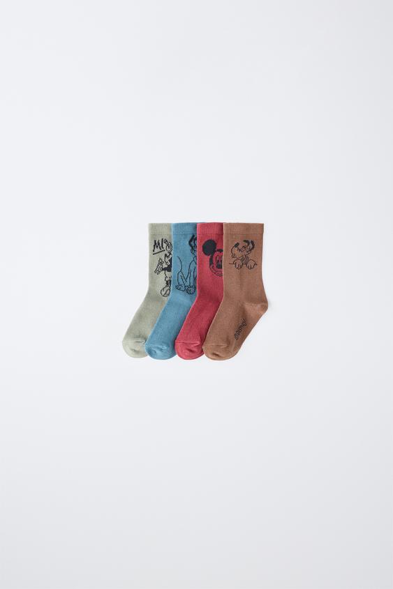4-PACK OF MICKEY MOUSE AND FRIENDS © DISNEY MID-CALF SOCKS - Multicoloured de Zara - Imagen 0