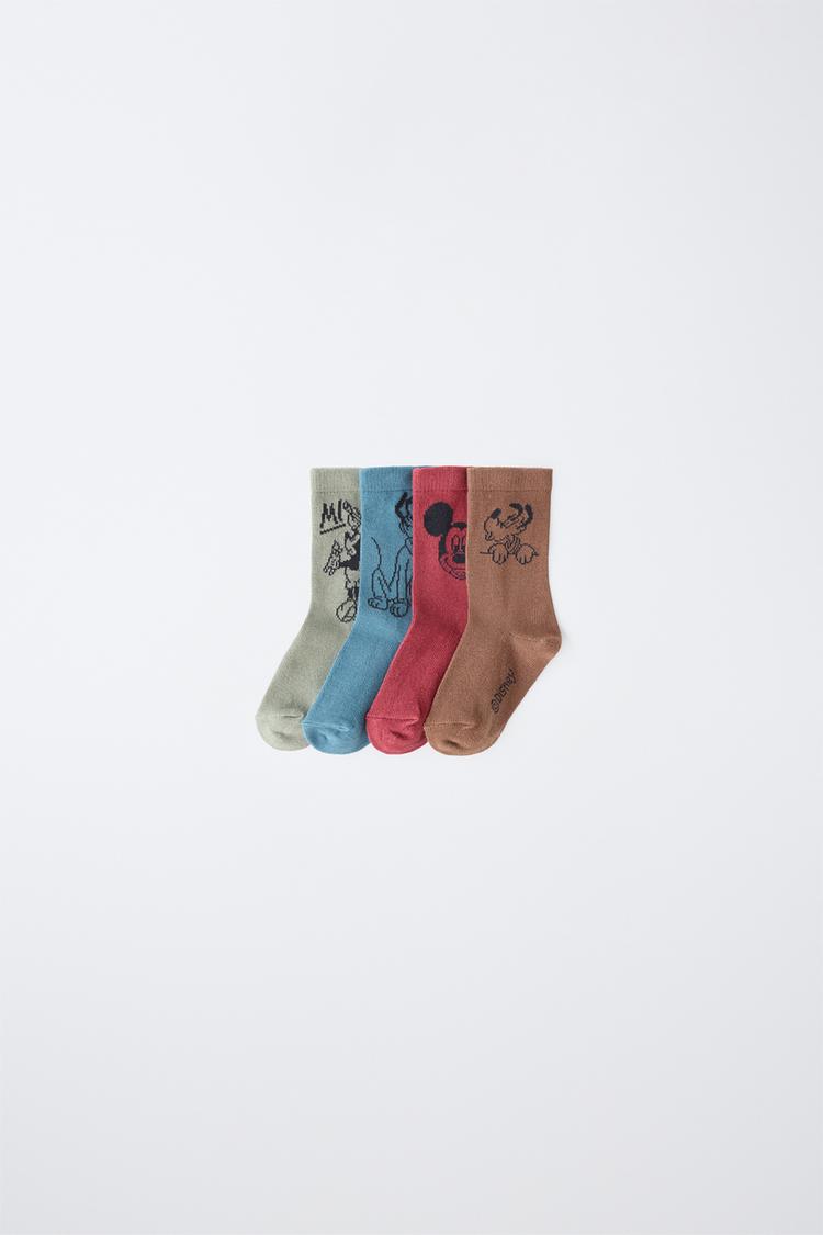 PACK CUATRO CALCETINES MEDIOS MICKEY MOUSE AND FRIENDS © DISNEY