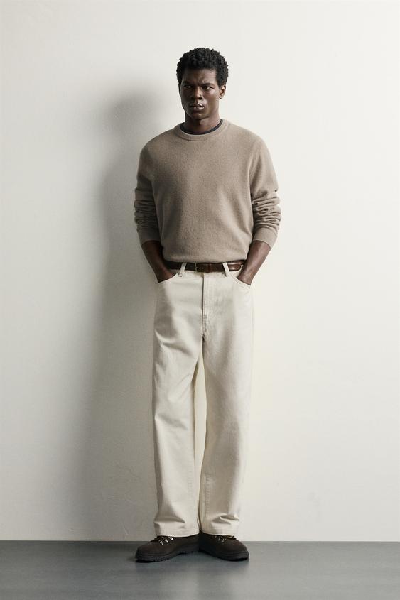 PANTALÓN STRAIGHT FIT - Beige de Zara - Imagen 0