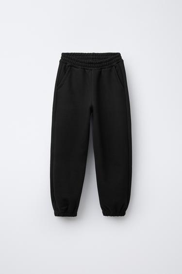 Zara BASIC JOGGING PANTS - Black
