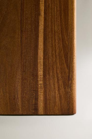 TEXTURED WOODEN BATHROOM BIN - Light beige by Zara - Image 3