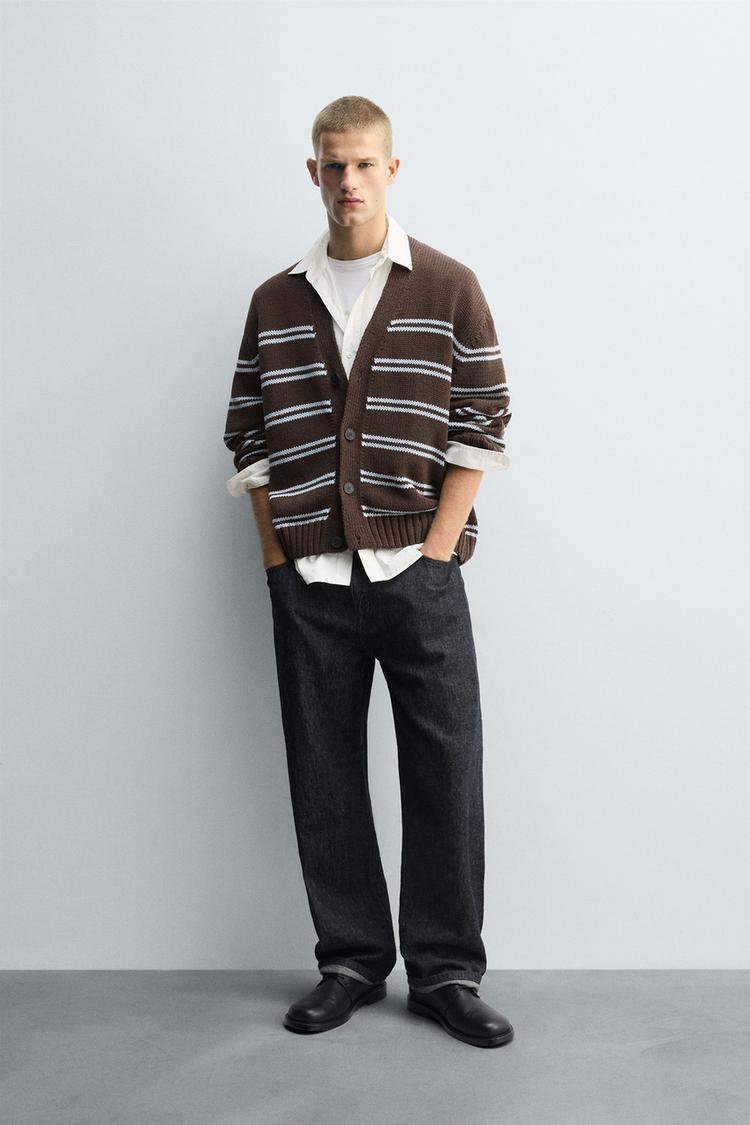 Jacquard Zara Basic Cardigan ZARA NWT Knit Jacquard Sweater