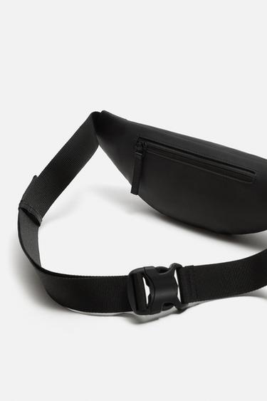 RUBBERISED BELT BAG - Black by Zara - Image 2