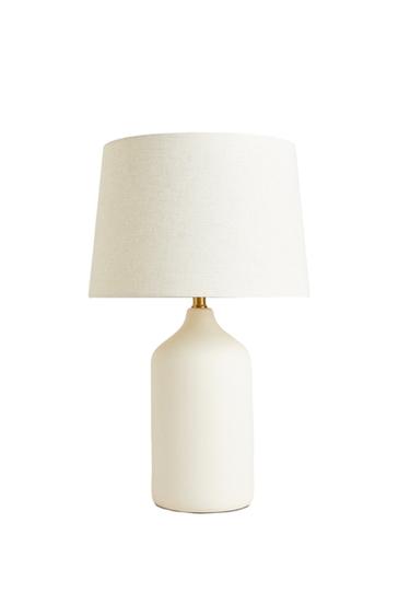 BORDLAMPE MED HVID FOD I KERAMIK - Hvid fra Zara