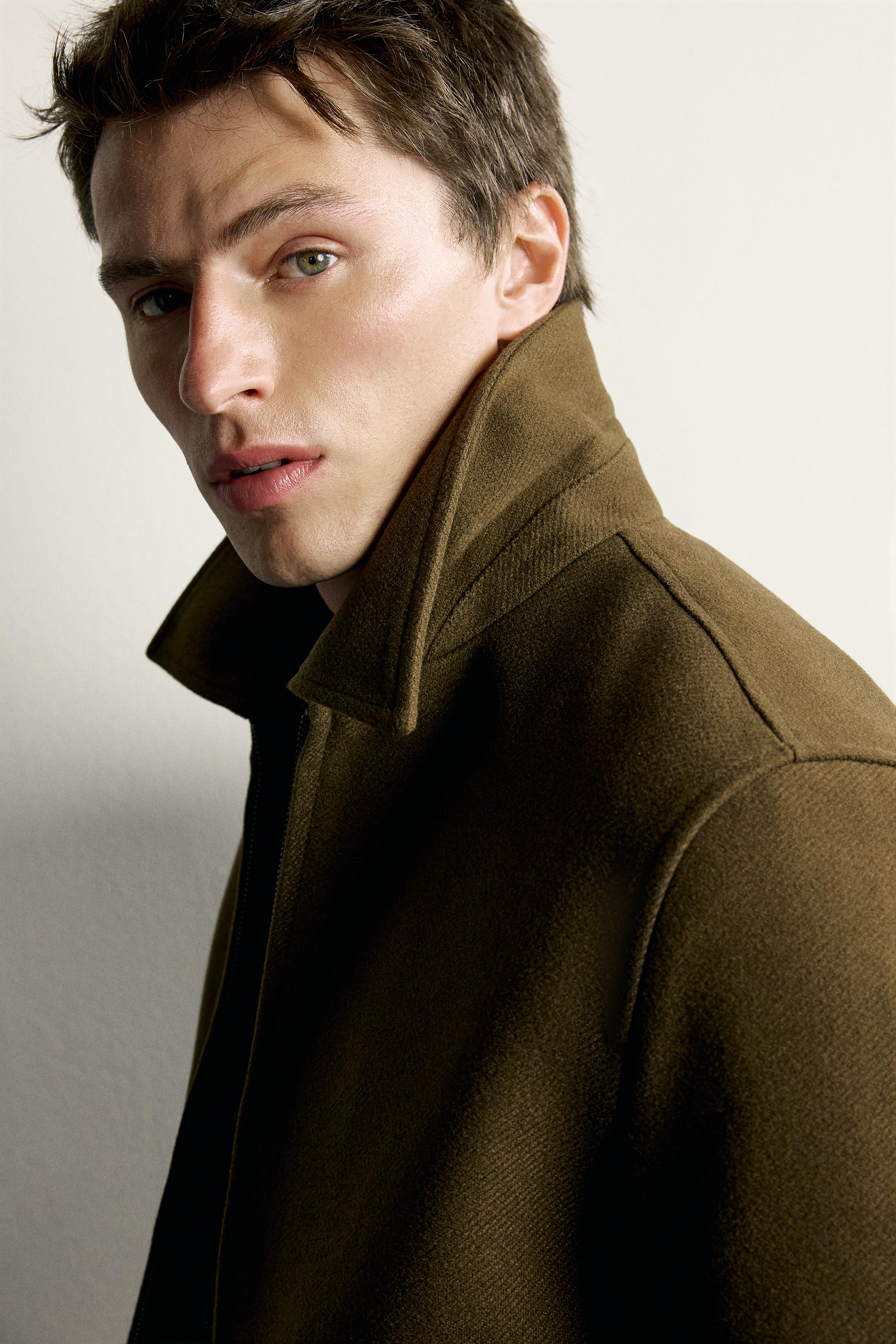 Мужские куртки Zara TEXTURED REGULAR FIT JACKET — фото 5