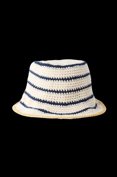 GORRO CROCHET REVERSIBLE - Crudo de Zara