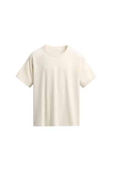 LIGHTWEIGHT RAGLAN SLEEVE T-SHIRT - Ecru by Zara