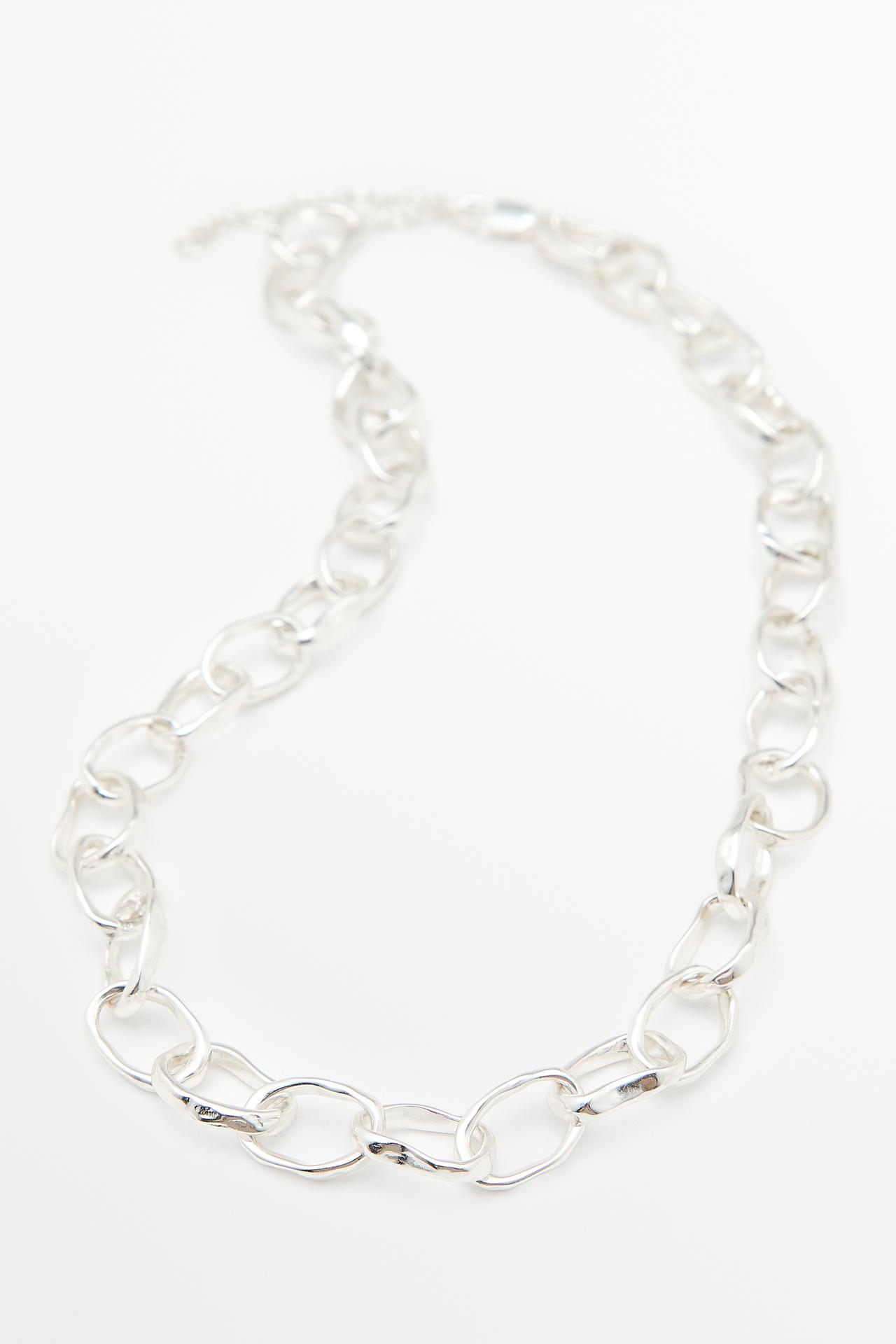 Fluid link necklace — Silver