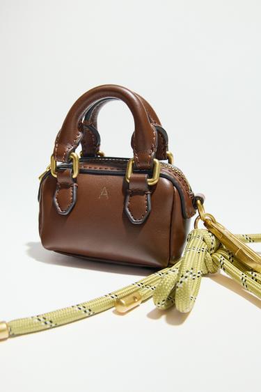 MINI BOLSO CITY CHARM - Tostado oscuro de Zara