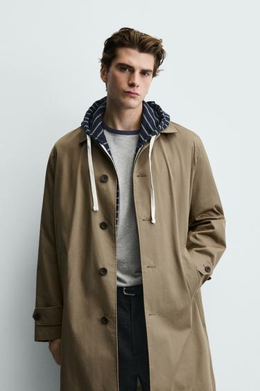 REGULAR FIT WATER-REPELLENT TRENCH COAT - Beige by Zara